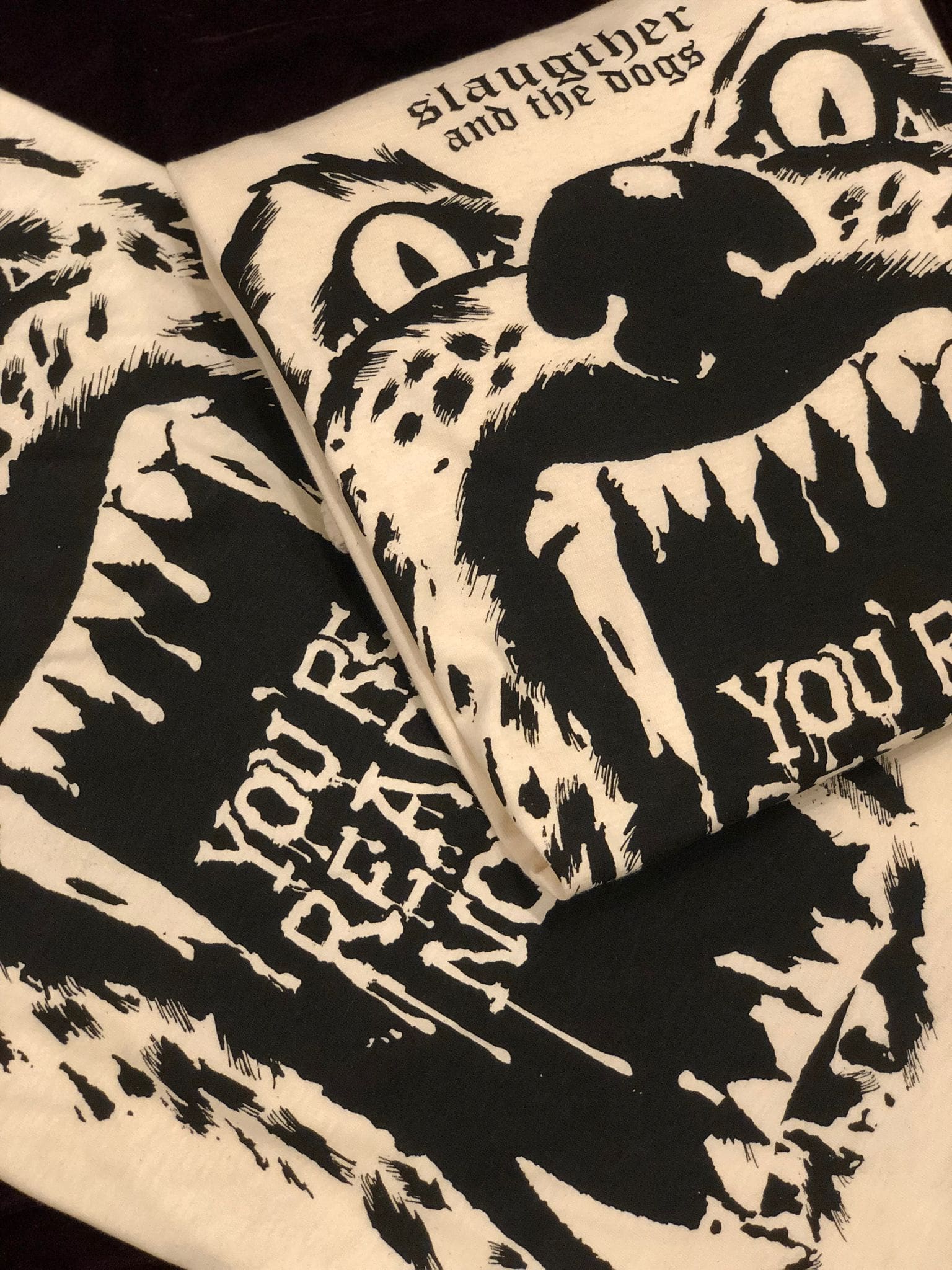 dos camisetas de slaugther and the dogs you are ready now